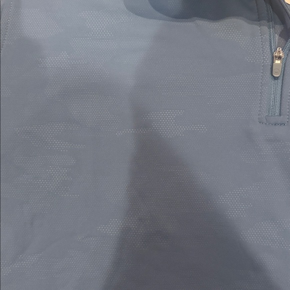 Peter Millar Light Blue Quarter-Zip Pullover - Picture 6 of 7